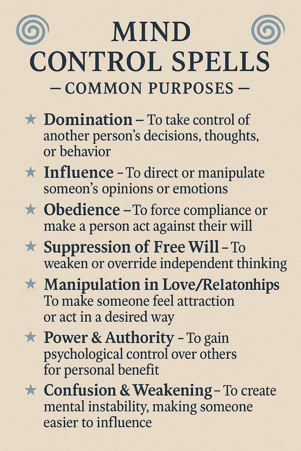 Mind Control Ritual - Manipulate Target's Thoughts and Mind, Once Commanded, Repeated Twice