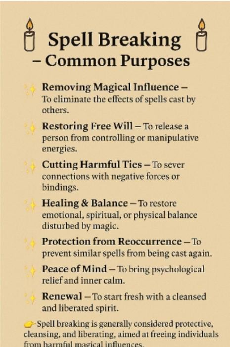 Breaking Spells Ritual: Remove Evil, Neutralize Spells, Protect Your Loved Ones and Yourself